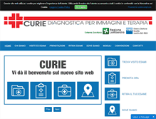 Tablet Screenshot of curie.it