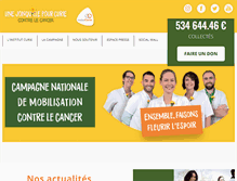 Tablet Screenshot of jonquille.curie.fr