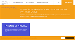 Desktop Screenshot of curie.fr